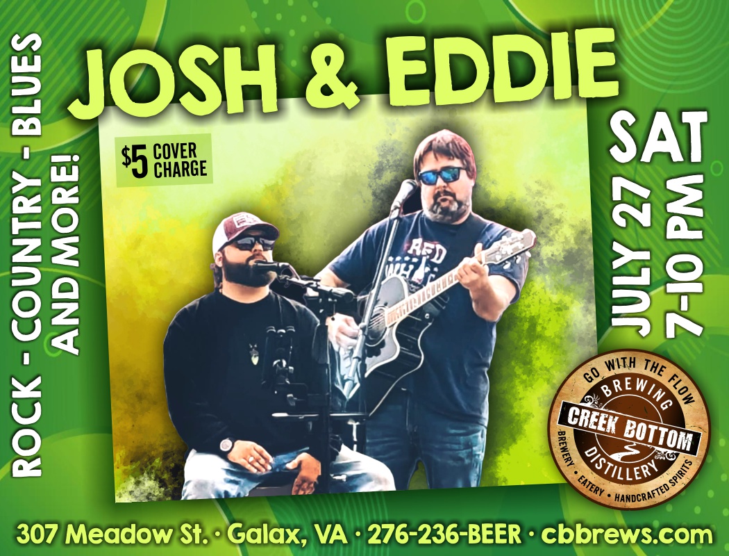 Josh & Eddie Onstage w/ Rock, Country & Blues