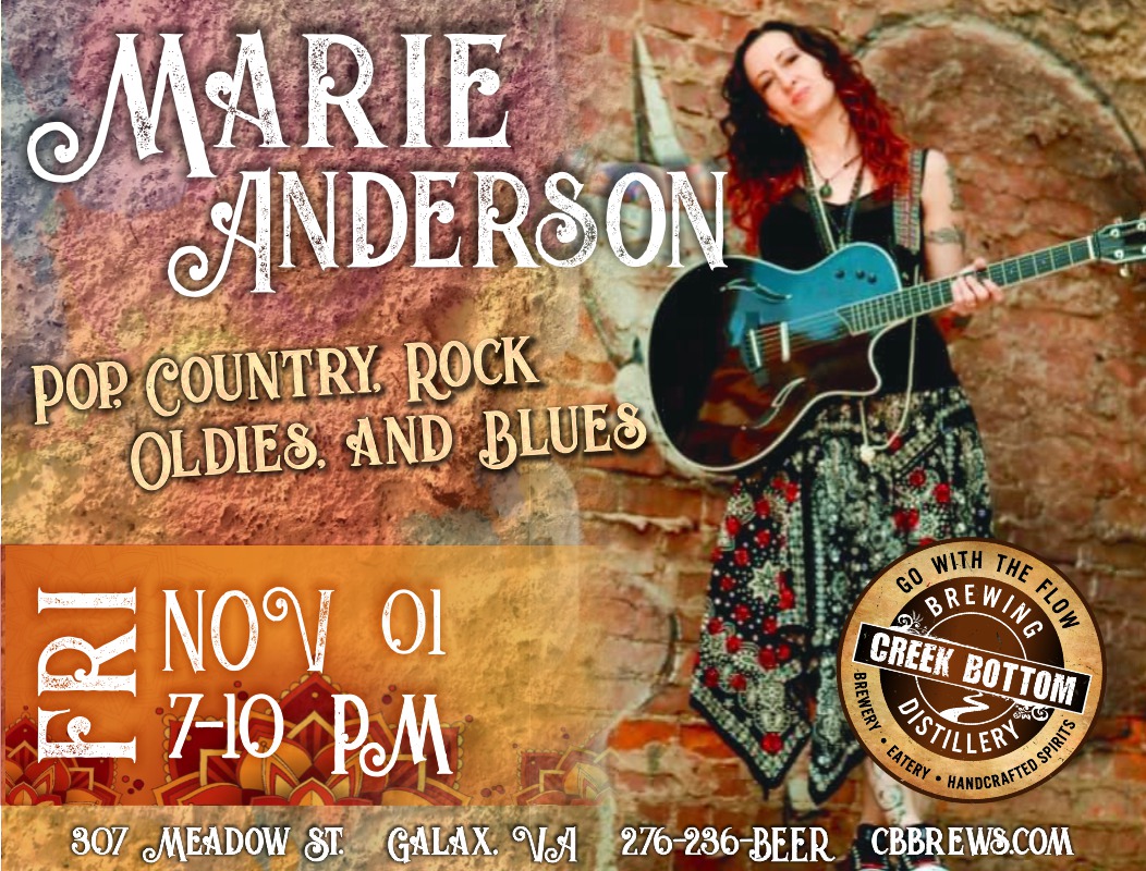 Marie Anderson at Creek Bottom Brewing!